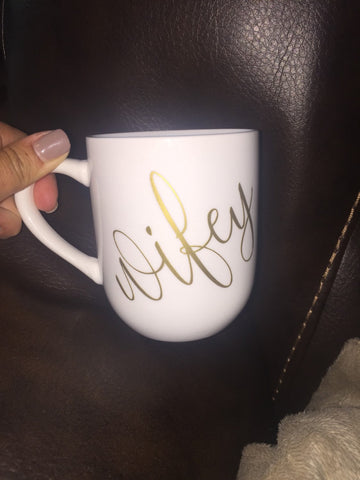 Wifey Mug - Coffee Mug - Gold