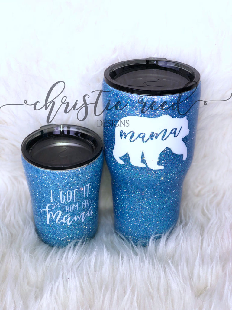 Personalized Glitter Tumbler – Christie Reed Designs