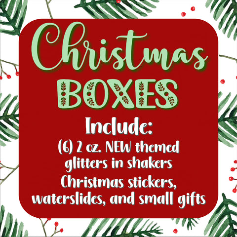 Christmas Box - PLEASE ORDER SEPARATELY, not with in-stock glitters!