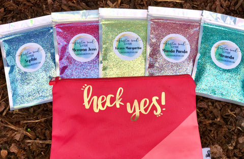 Heck Yes! Custom Mix Glitter Bundle + Bag