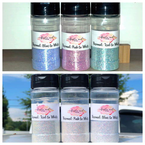 Thermal Glitter - Blue to White