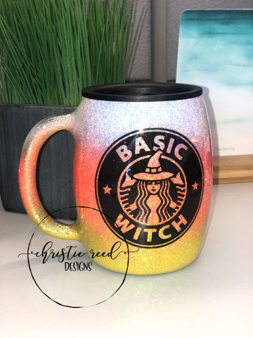Basic Witch Candy Corn Mug - Stainless Steel - Halloween Mug
