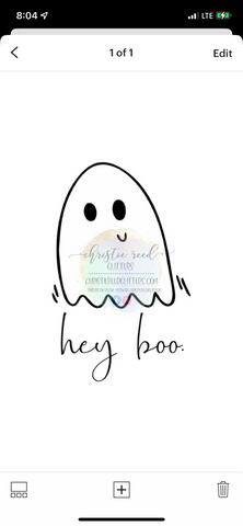 Hey Boo - Ghost - Digital File - Cut File