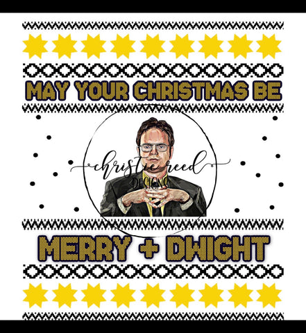 Dwight Christmas Sweater Image - PNG JPG - Digital File