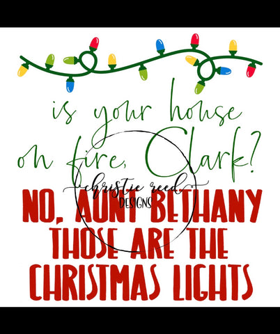 Christmas Vacation Aunt Bethany PNG JPG PDF - Digital File
